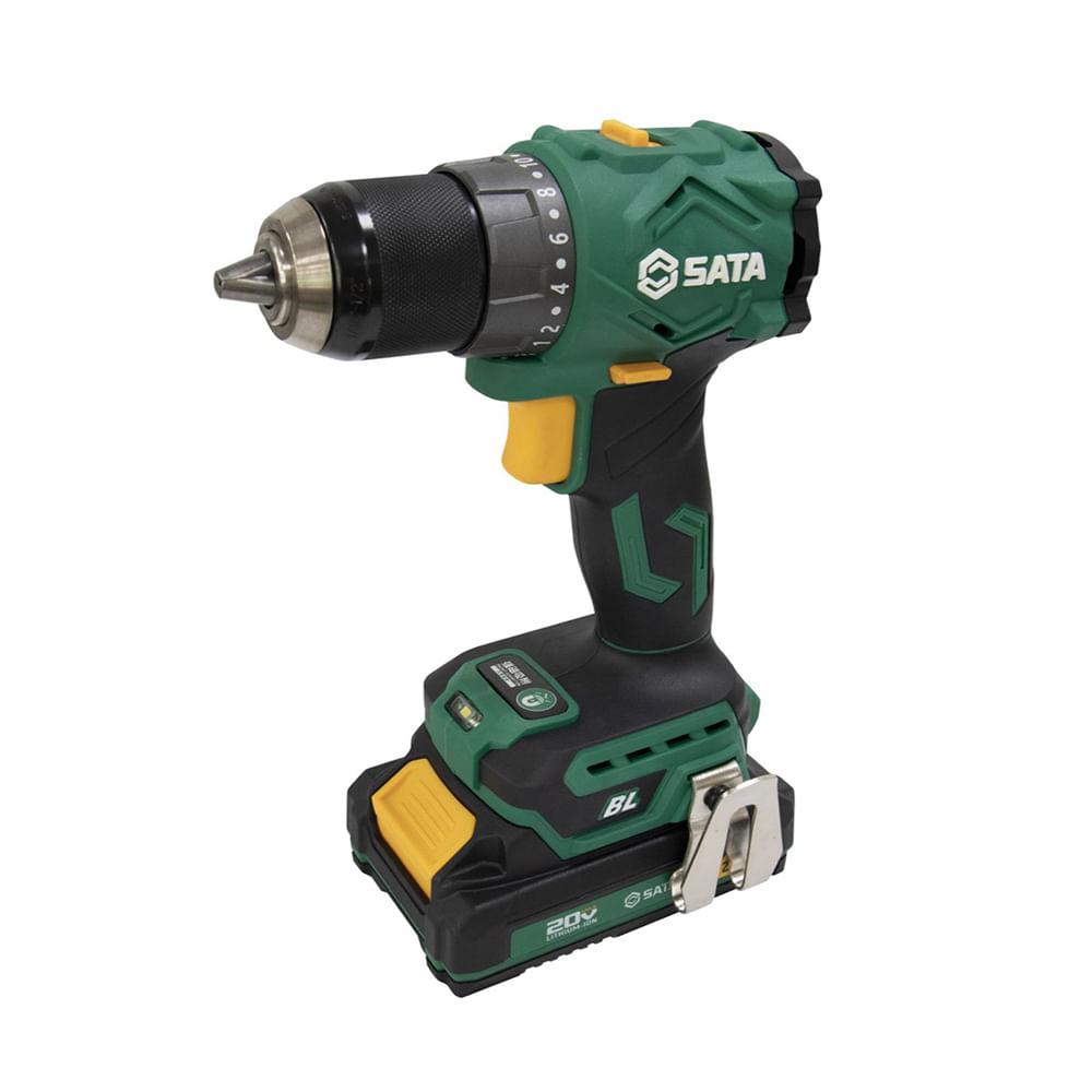 Taladro/Destornillador -Sata- 1/2"  20V  Velocidad Variable Sin Escobillas 2 Baterías 2a + Cargador St151011